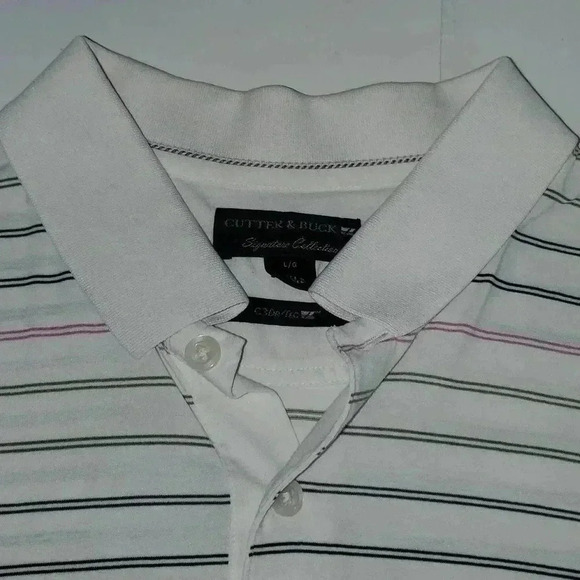 Cutter & Buck Signature Collection Golf Polo Shirt Men's Size Large - Picture 2 of 9